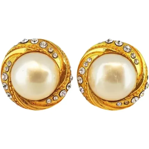 Pre-owned Metal earrings , female, Sizes: ONE SIZE - Chanel Vintage - Modalova