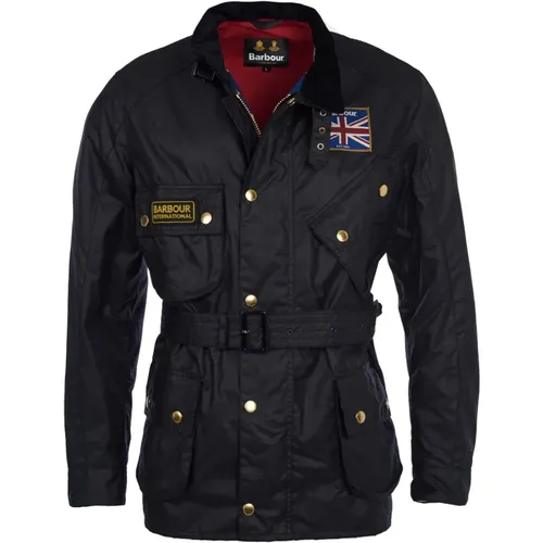 Union Jack Wachsjacke , Herren, Größe: 2XL - Barbour - Modalova