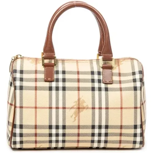 Pre-owned Coated canvas handbags , female, Sizes: ONE SIZE - Burberry Vintage - Modalova