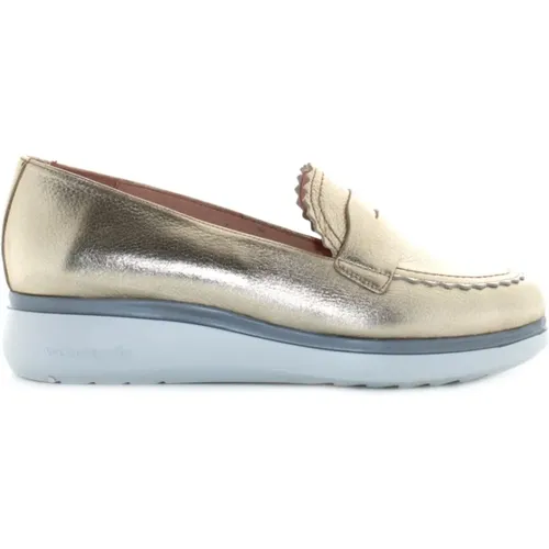 Elegante Leder Ballerina Flats , Damen, Größe: 38 EU - Wonders - Modalova