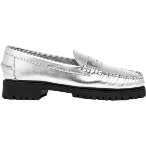 Metallic Loafers mit Lug Moccasins , Damen, Größe: 35 EU - Sebago - Modalova