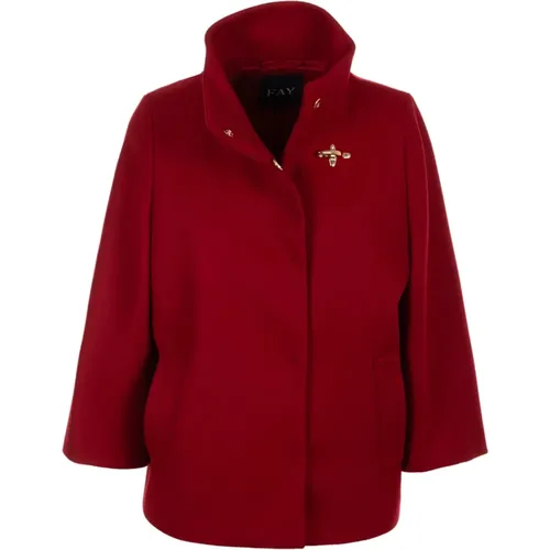 Rote Wolljacke Fay - Fay - Modalova