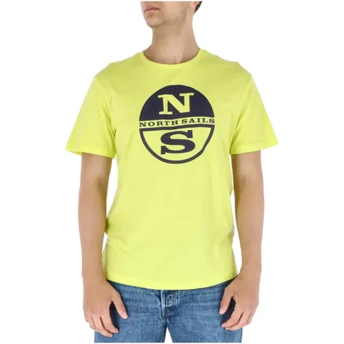 Print Mens T-Shirt , male, Sizes: L, 2XL - North Sails - Modalova