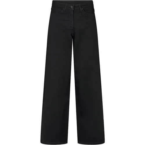 Schwarze Denim Lockere Hose Carol Stil , Damen, Größe: 4XL - LauRie - Modalova