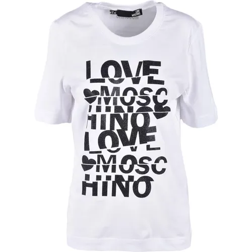 T-Shirt from Collection , female, Sizes: S, M, XS, L - Love Moschino - Modalova