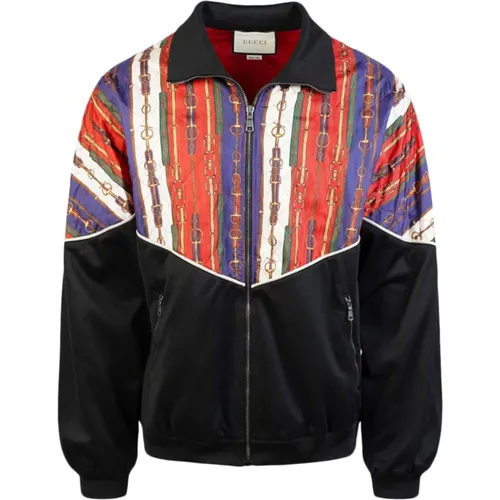 Chain Print Jacket , male, Sizes: M - Gucci - Modalova