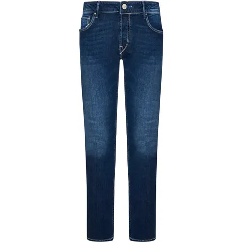 Slim-fit Jeans,Slim Cut Indigo Denim Jeans - Hand Picked - Modalova