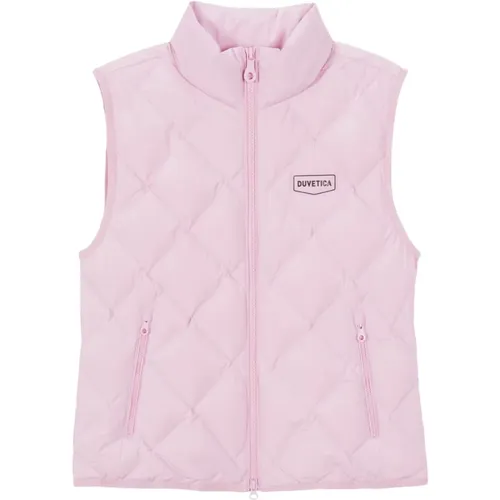 Light Lavender Diamond-Quilted Vest Aw24 , female, Sizes: M, L, XS, S, 2XS - duvetica - Modalova