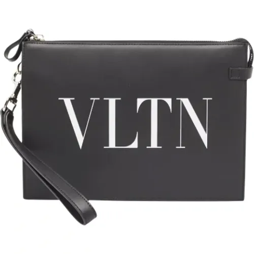 Pre-owned Leather clutches , male, Sizes: ONE SIZE - Valentino Vintage - Modalova