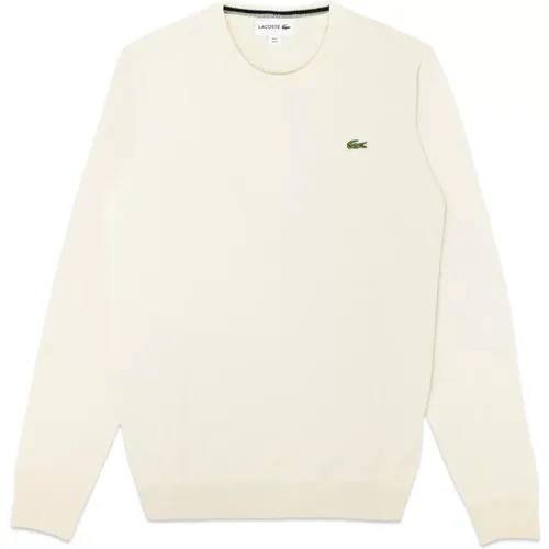 Monochromer Wollpullover Logo Croc - Lacoste - Modalova