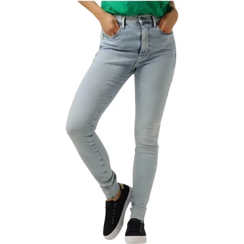Hohe Taille Skinny Jeans Sylvia Blau , Damen, Größe: W32 - Tommy Jeans - Modalova