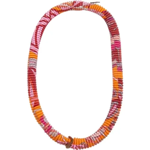 Pre-owned Silk necklaces , female, Sizes: ONE SIZE - Hermès Vintage - Modalova