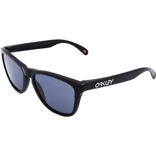 Sportliche Rechteckige Sonnenbrille Schwarz - Oakley - Modalova