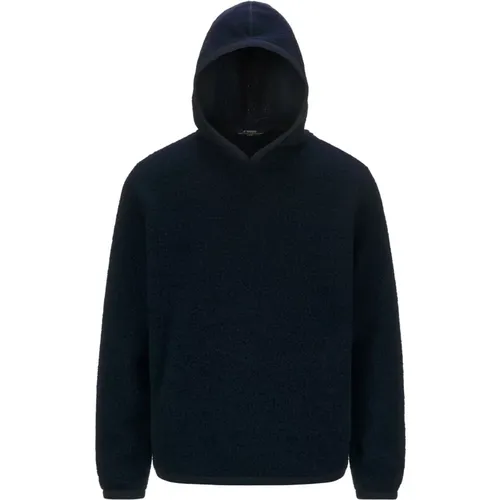 Wool Blend Sweater with Hood , male, Sizes: M, L, XL, S, 2XL - K-way - Modalova