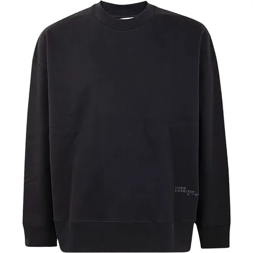 Logo Crew Neck Fleece Jersey , Herren, Größe: S - Studio Nicholson - Modalova