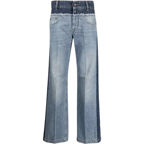 Blaue Denim Flare Jeans , Damen, Größe: W27 - Stella Mccartney - Modalova
