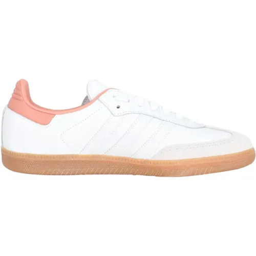 Weiße Rosa Samba Og W Sneakers , Damen, Größe: 38 2/3 EU - adidas Originals - Modalova