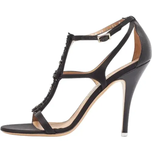 Pre-owned Satin sandals , female, Sizes: 8 UK - Salvatore Ferragamo Pre-owned - Modalova
