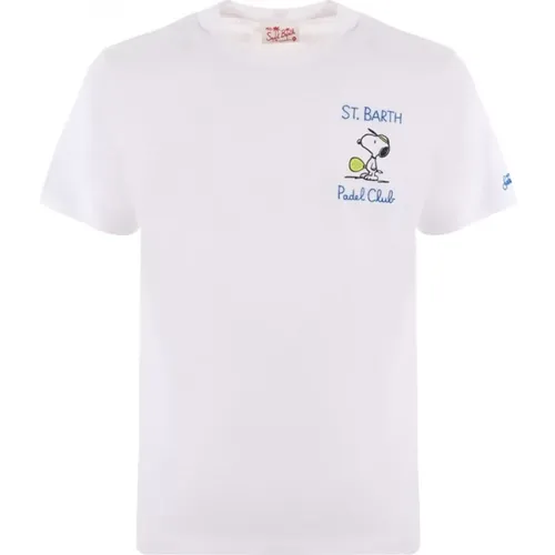 Snoopy Padel Club Shirt , Herren, Größe: L - MC2 Saint Barth - Modalova