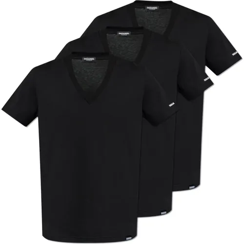 Three-pack of t-shirts from the `Underwear` collection , male, Sizes: S - Dsquared2 - Modalova