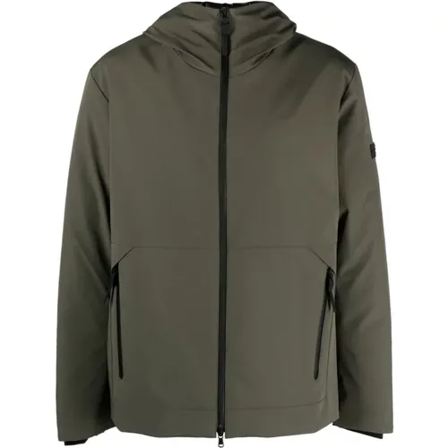 Khaki Padded Winter Coat , male, Sizes: M, L - Peuterey - Modalova