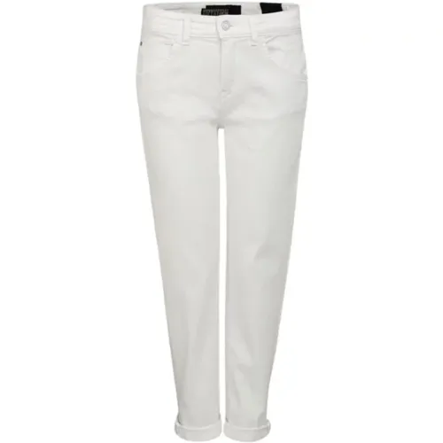 Modische weiße Jeans mit niedriger Taille und maßgeschneidertem Gürtel - drykorn - Modalova