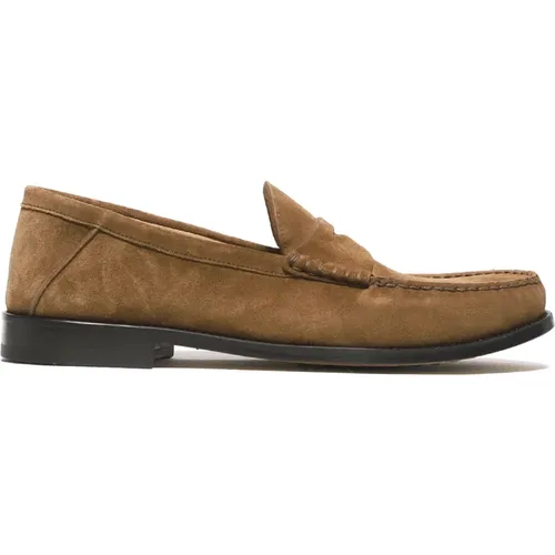 Suede Moccasin Shoes , male, Sizes: 8 1/2 UK, 7 UK - Rossano Bisconti - Modalova