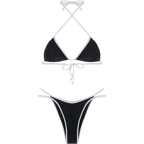 Bikini Triangolo E Slip Fisso Scribble - F**k - Modalova