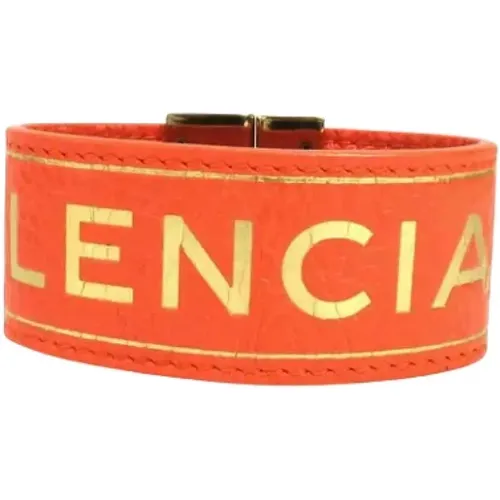 Pre-owned Leather bracelets , female, Sizes: ONE SIZE - Balenciaga Vintage - Modalova