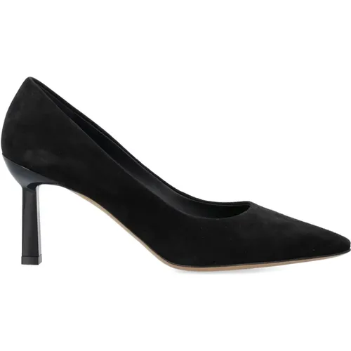 Suede Pump Shoes Geometric Heel , female, Sizes: 1 1/2 UK, 5 1/2 UK, 2 UK, 4 1/2 UK, 5 UK, 3 UK, 4 UK, 3 1/2 UK, 2 1/2 UK - Salvatore Ferragamo - Modalova