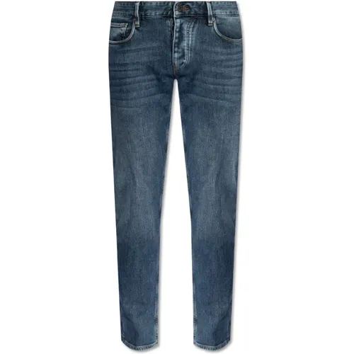 Jeans mit schmal zulaufenden Beinen , Herren, Größe: W32 - Emporio Armani - Modalova