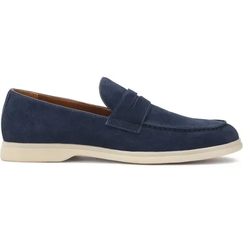 Marineblaue Slip-on-Casual-Halbschuhe , Herren, Größe: 41 EU - Kazar - Modalova