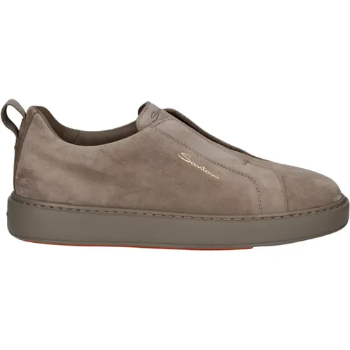 Beige Victory Sneaker Santoni - Santoni - Modalova