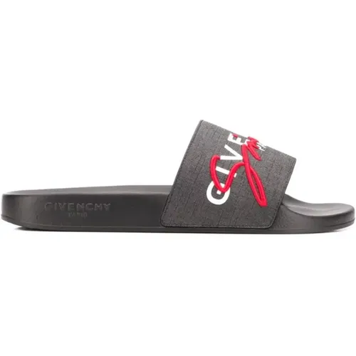 Flat Slide Sandal , male, Sizes: 6 UK - Givenchy - Modalova