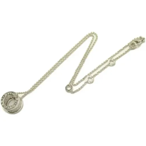 Pre-owned White Gold necklaces , female, Sizes: ONE SIZE - Bvlgari Vintage - Modalova