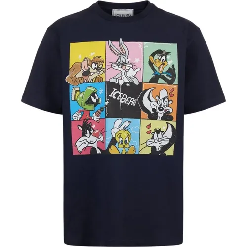 T-Shirt mit Looney Tunes Cartoon-Grafik,T-Shirt mit Cartoon-Grafik - Iceberg - Modalova
