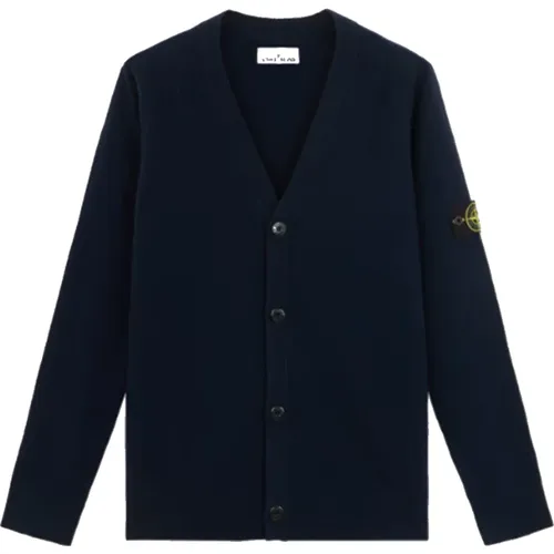 Loose Fit Buttoned Cardigan in , male, Sizes: L, XL, S - Stone Island - Modalova