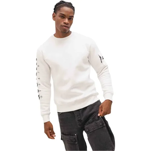 Defender Sweater Men /Black , male, Sizes: L, S, XS, 2XL, XL, M - Quotrell - Modalova