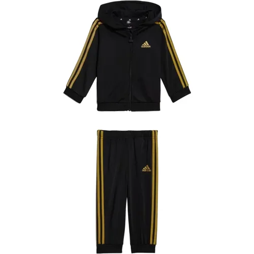 Schwarzer Baby-Trainingsanzug mit Gold-Details - Adidas - Modalova