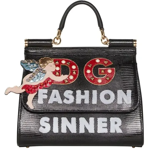 Fashion Sinner Angel Sicily Bag , female, Sizes: ONE SIZE - Dolce & Gabbana - Modalova