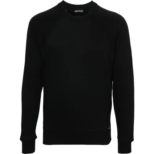 Schwarzer Sweatshirt für Männer , Herren, Größe: 2XL - Tom Ford - Modalova