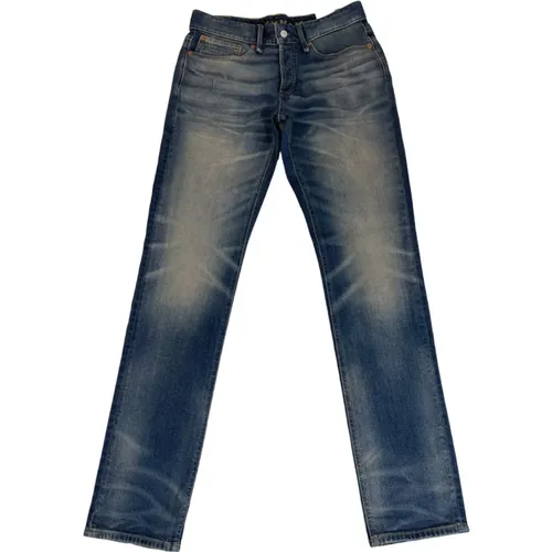 Slim-fit Razor AVT Men Jeans Mid , male, Sizes: W32 L32, W30 L32, W32 L34, W31 L32, W33 L34, W34 L32 - Denham - Modalova