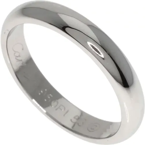 Pre-owned Platinum rings , female, Sizes: ONE SIZE - Cartier Vintage - Modalova