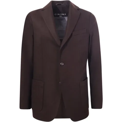 Dark Wool Cashmere Jacket , male, Sizes: 3XL, S, L, 2XL, M, XL - Circolo 1901 - Modalova