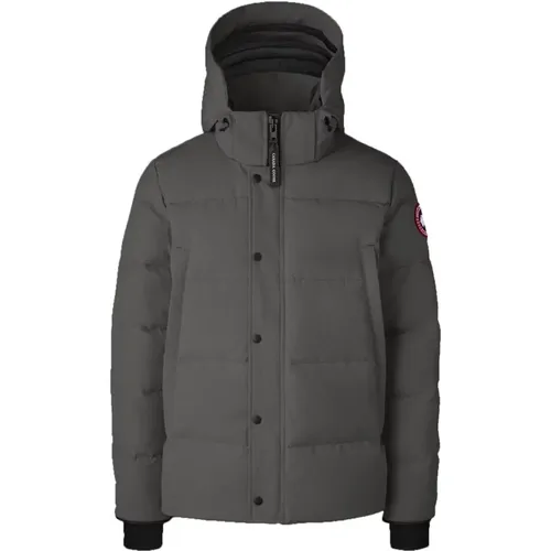 Wyndham Parka with Hood Trims , male, Sizes: L - Canada Goose - Modalova