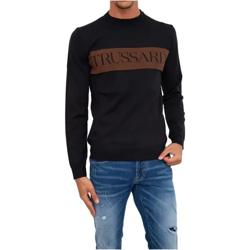 Crew Neck Sweater , male, Sizes: 3XL - Trussardi - Modalova