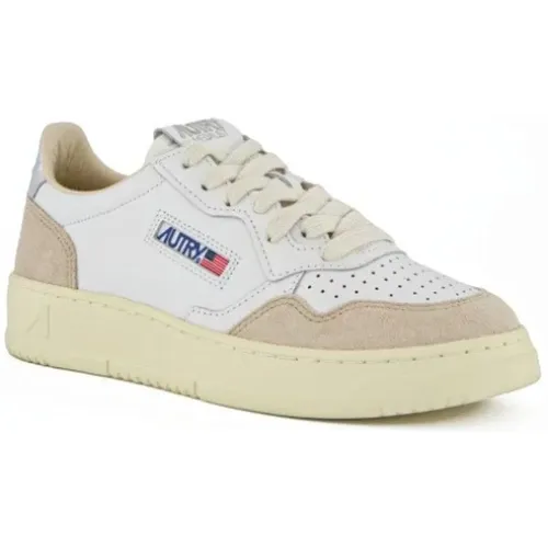 Vintage-inspirierte Low-Top-Sneakers Medalist-Stil , Damen, Größe: 40 EU - Autry - Modalova