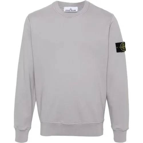 Classic Cotton Sweatshirt with Compass Badge , male, Sizes: L, 2XL - Stone Island - Modalova