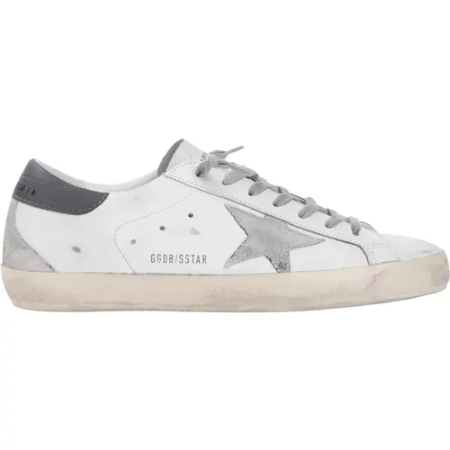 White Ice Dark Gray Superstar Sneakers , male, Sizes: 10 UK, 11 UK - Golden Goose - Modalova