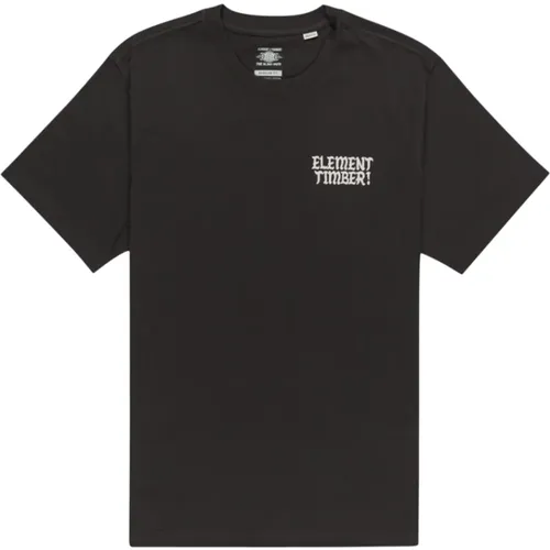 Kurzarm Jester Grafik T-Shirt , Herren, Größe: XS - Element - Modalova